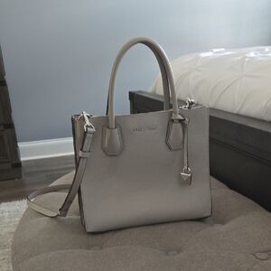 Michael Kors Taupe Leather Satchel